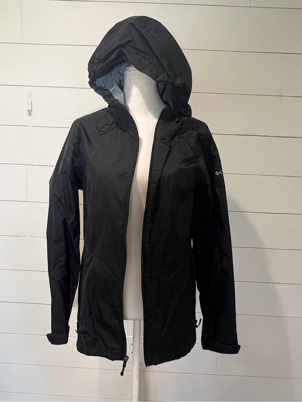 Columbia Black Hooded Utility Jacket